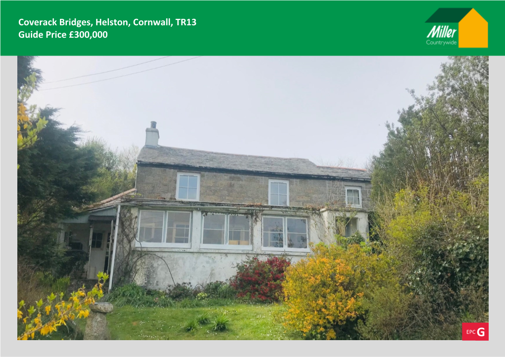 Coverack Bridges, Helston, Cornwall, TR13 Guide Price £300,000