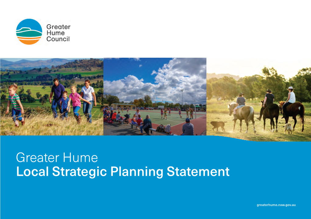 Greater Hume Local Strategic Planning Statement