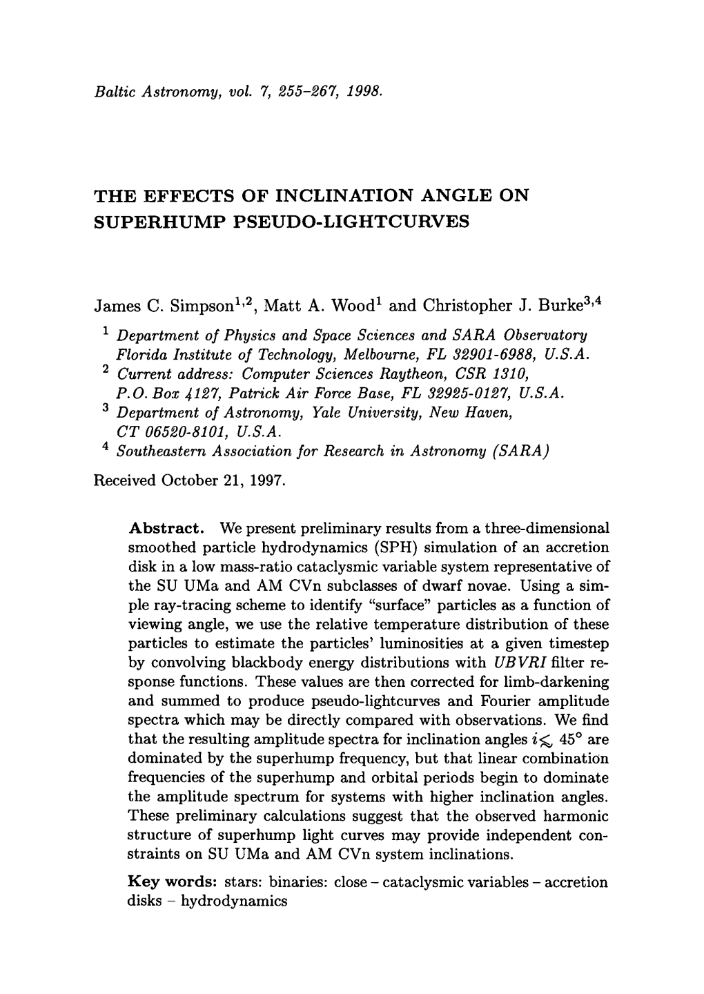 The Effects of Inclination Angle on Superhump Pseudo-Lightcurves