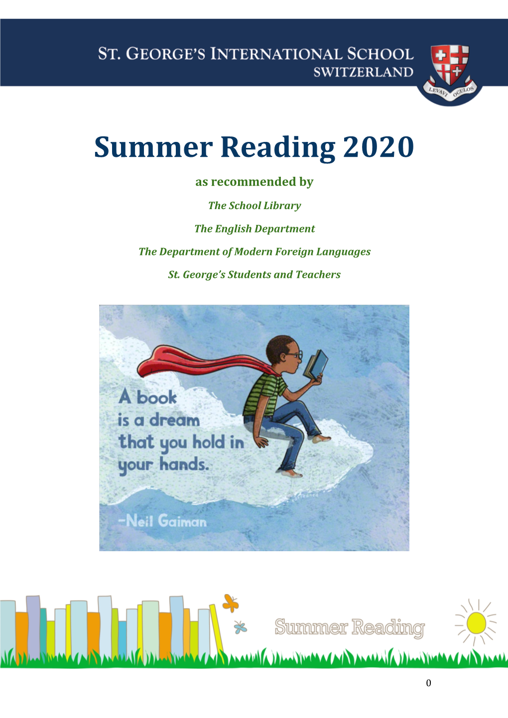 Summer Reading Recommendations 2020