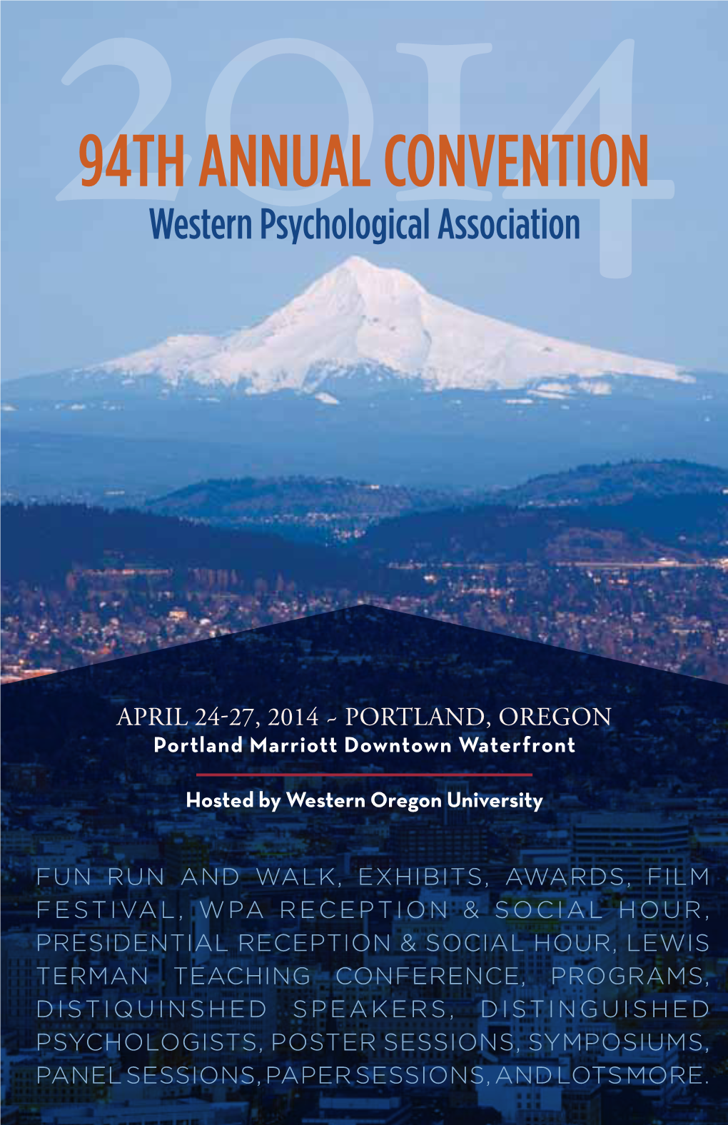 94Th Annual Convention 2014Western Psychological Association