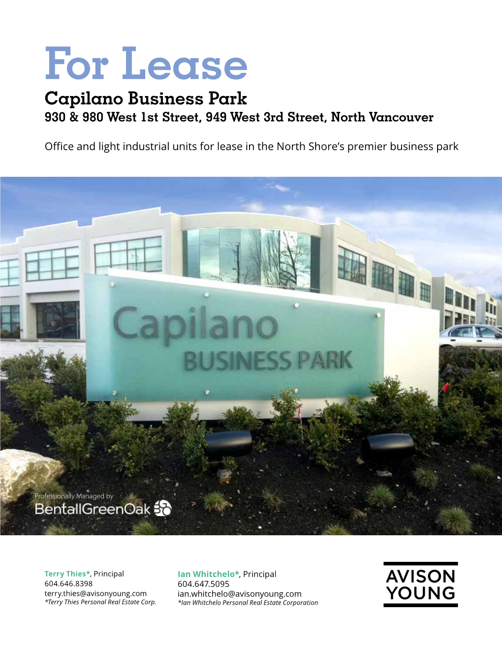 Capilano Business Park 930 & 980 West 1St Street, 949 West