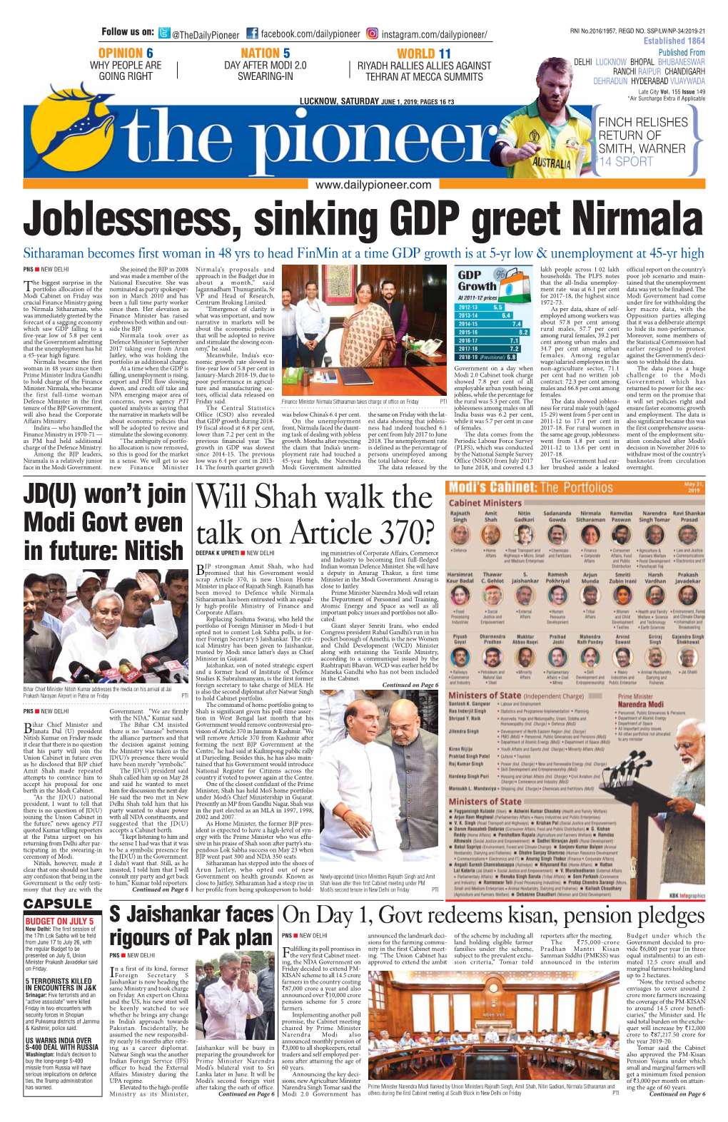 Joblessness, Sinking GDP Greet Nirmala