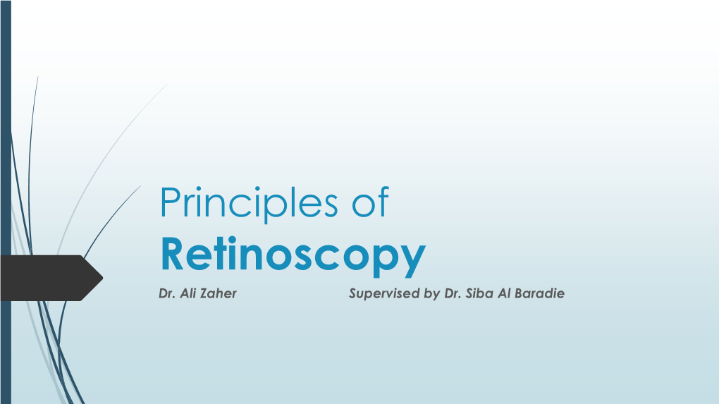Fundamentals of Retinoscopy