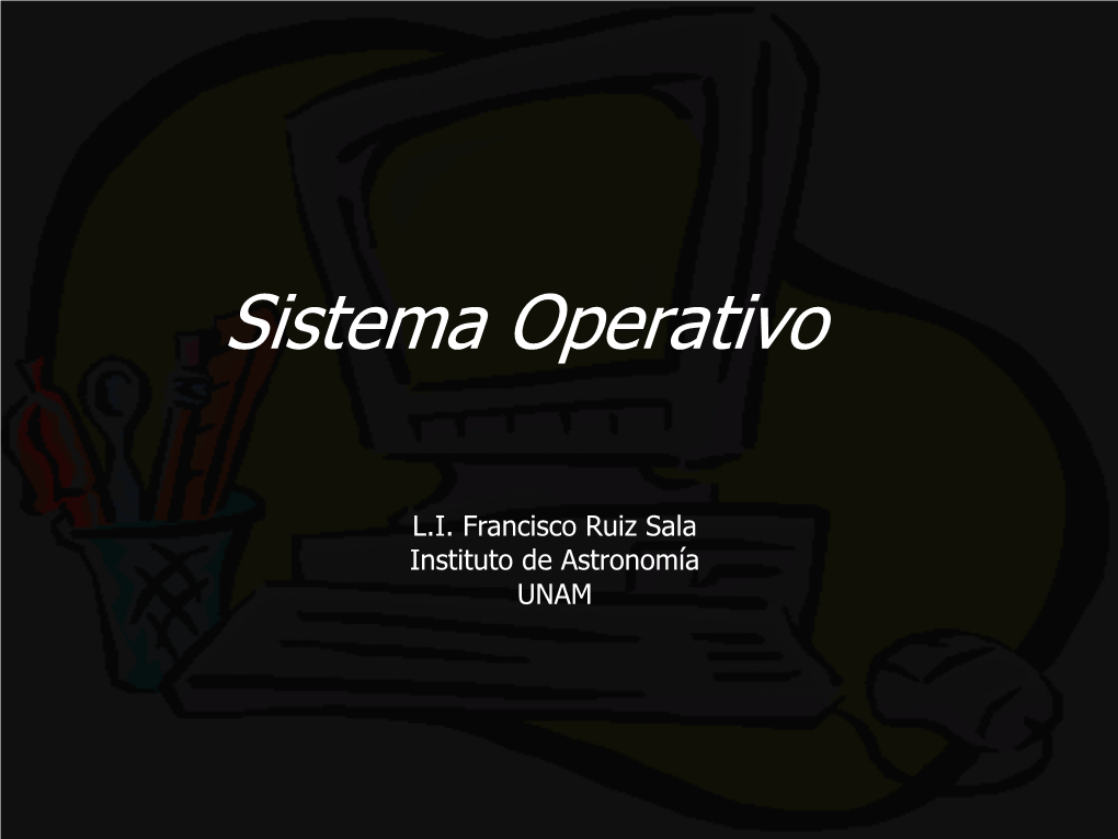 Sistema Operativo