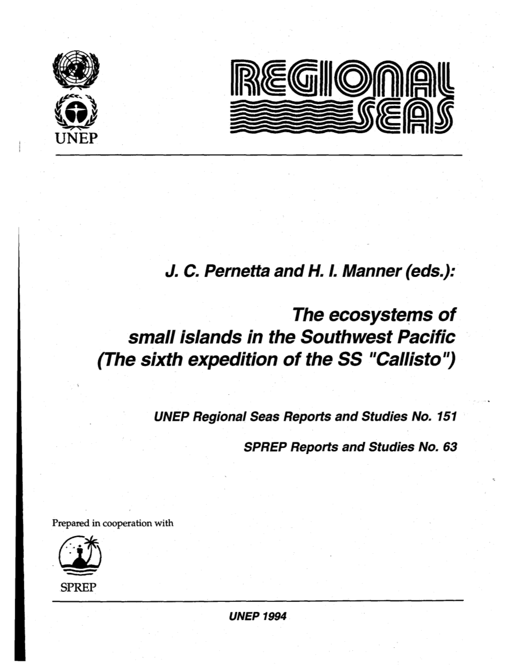 Small Islands in the Southwest Pacific (The Sixth Expedition of the SS 