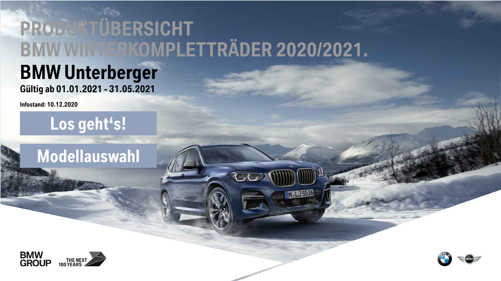 BMW WKR-Übersicht Unterberger