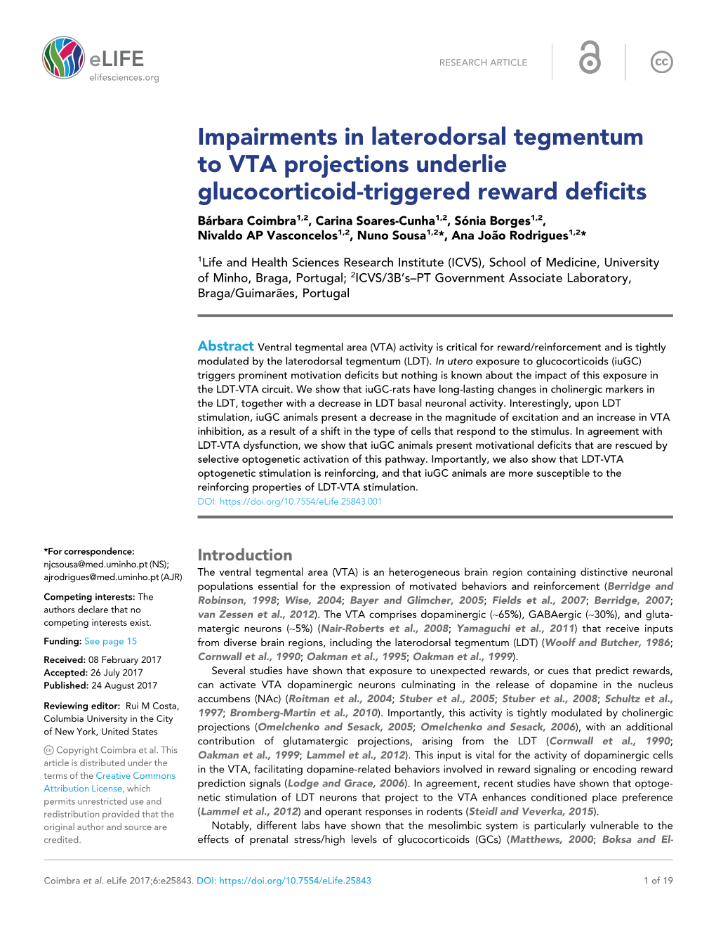 Impairments in Laterodorsal Tegmentum to VTA Projections