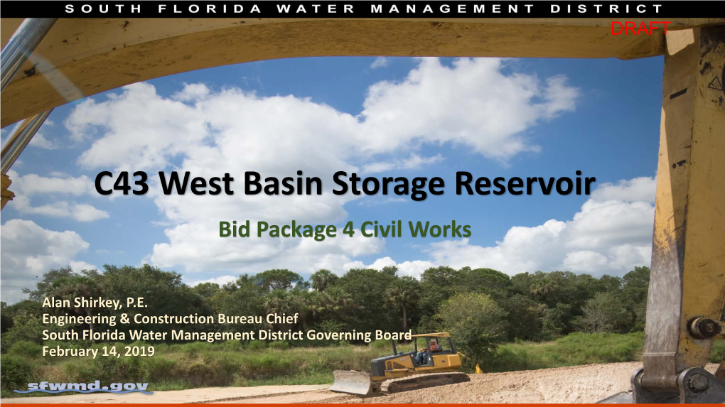 C43 West Basin Storage Reservoir Bid Package 4 Civil Works