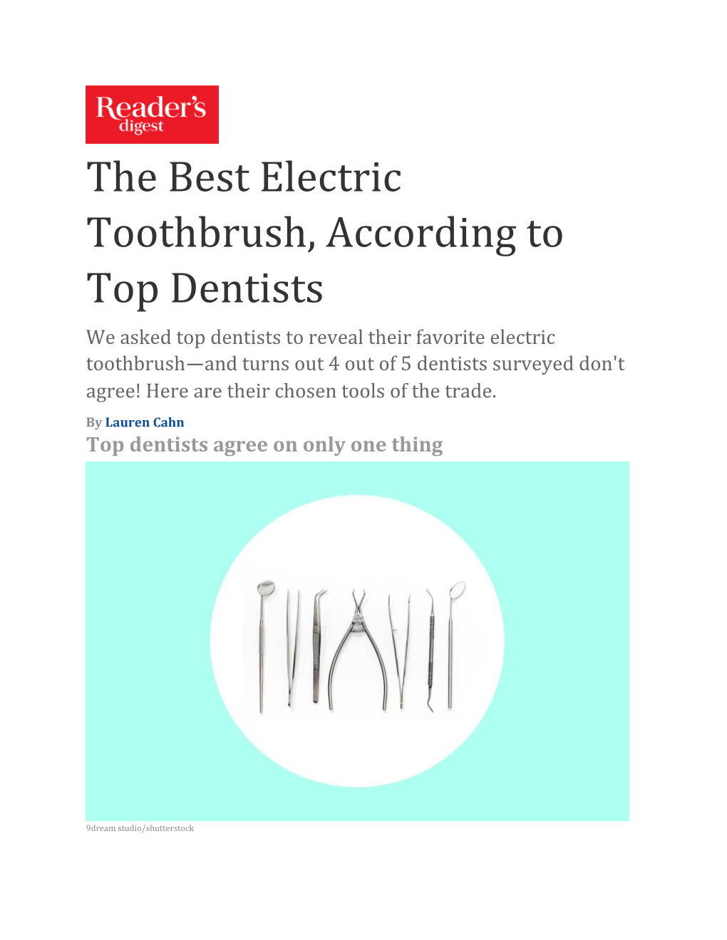 The Best Electric Toothbrush, According to Top Dentists