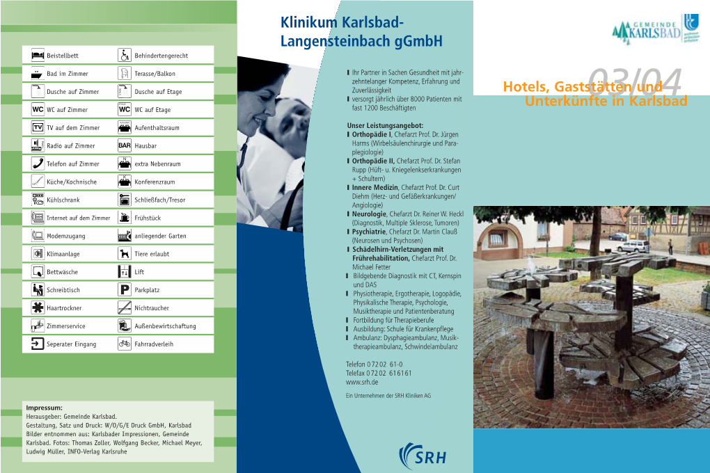Hotels, Gaststätten Und Unterkünfte in Karlsbad