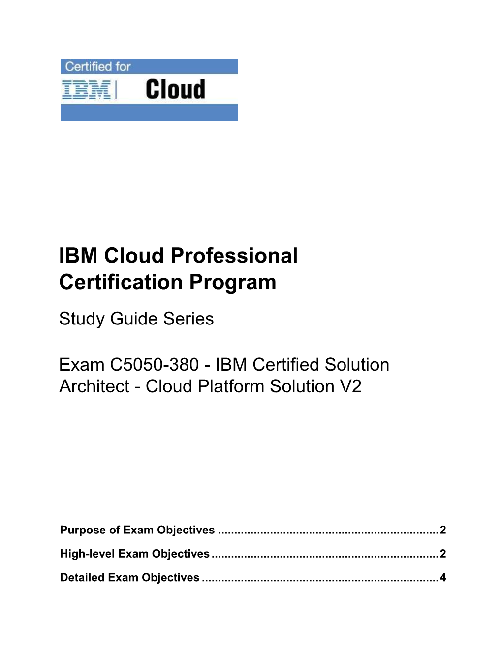 IBM Cloud Professional Certification Program