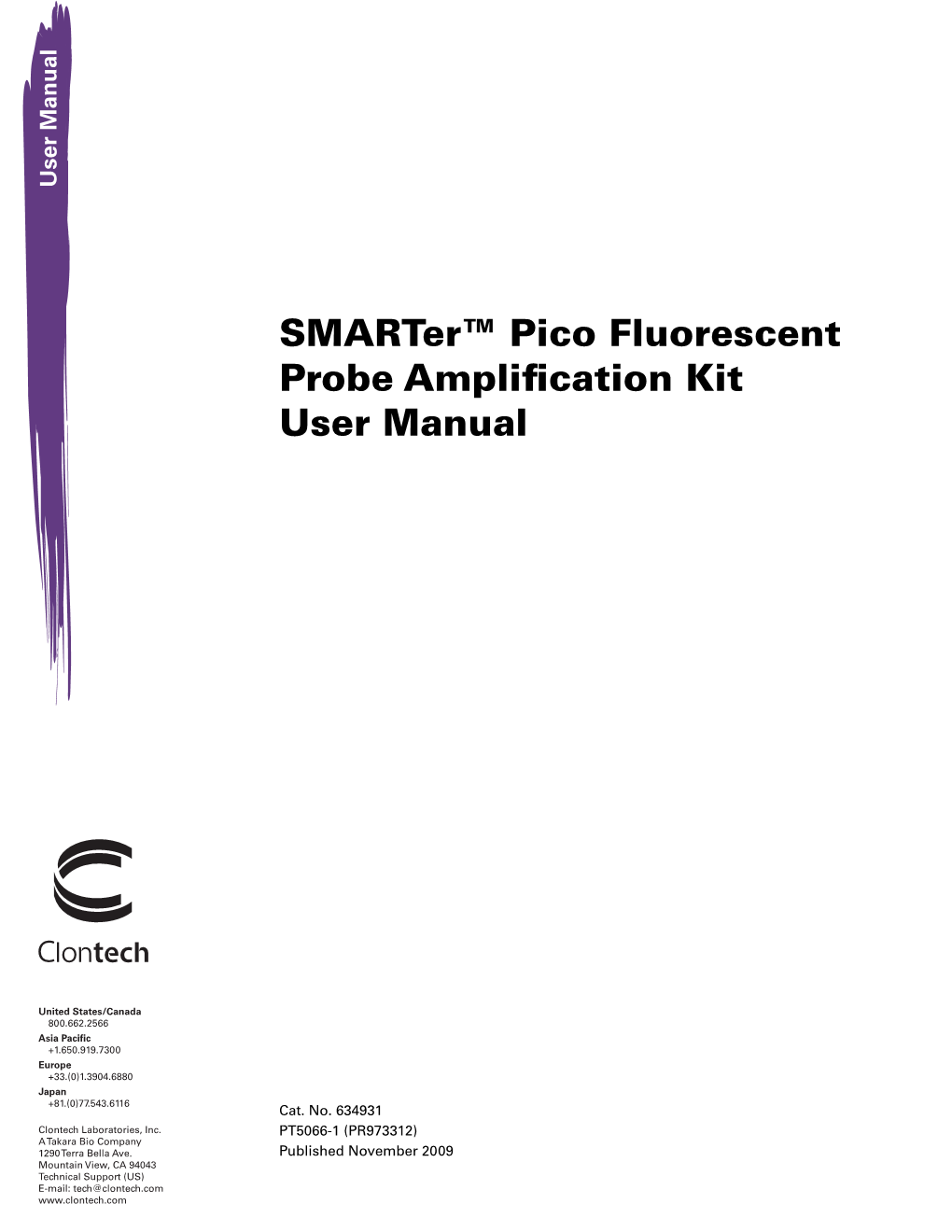 Smarter™ Pico Fluorescent Probe Amplification Kit User Manual