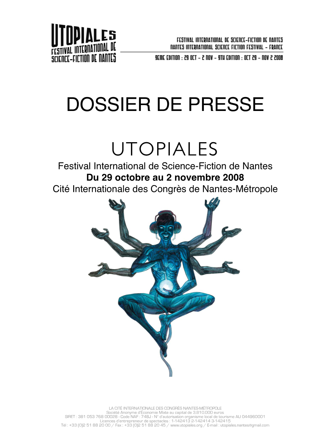 Dossier De Presse Utopiales Nantes 2008