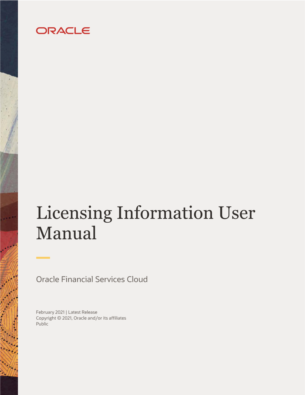 Financial Services Cloud License Information User Manual