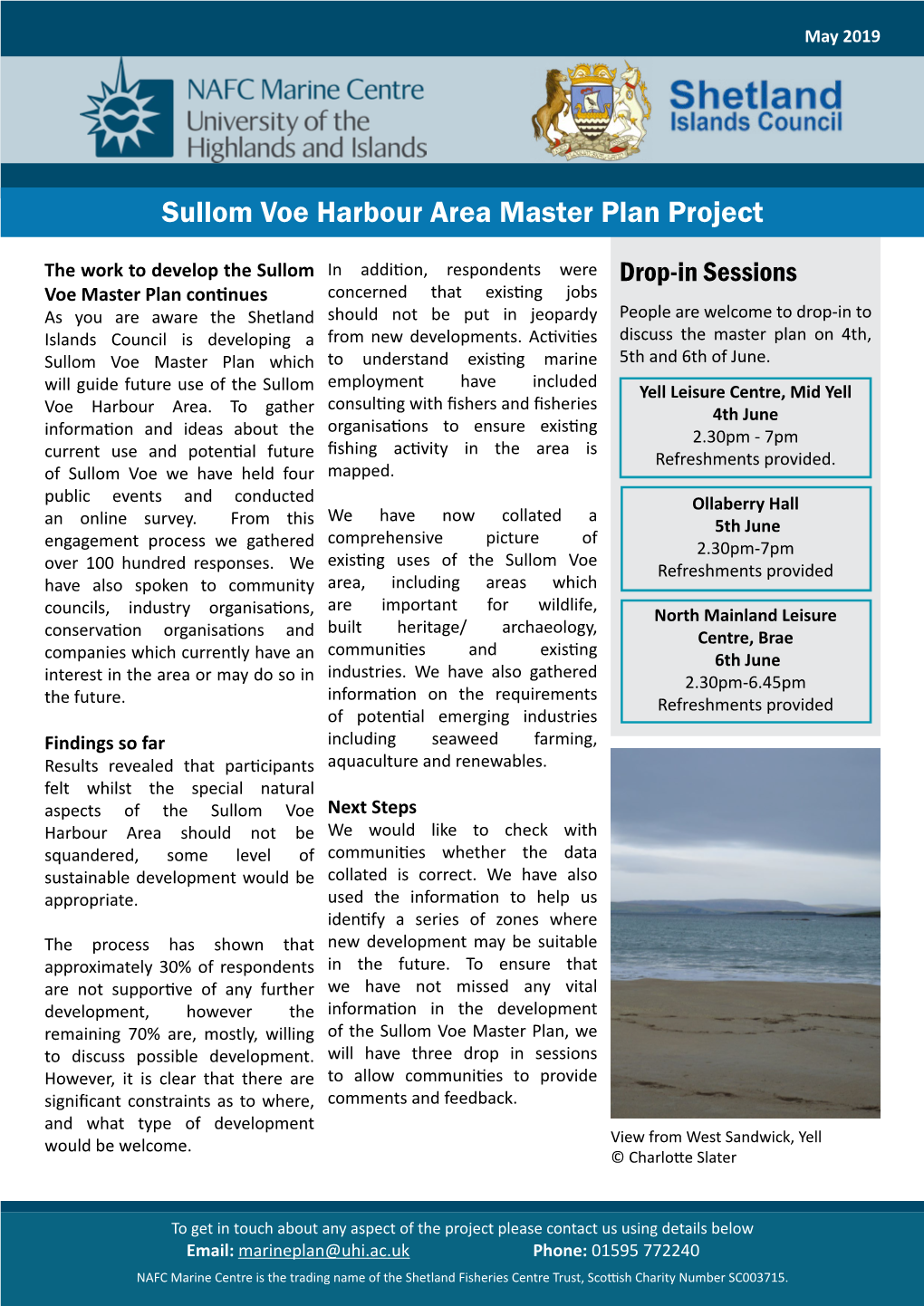 Sullom Voe Harbour Area Master Plan Project