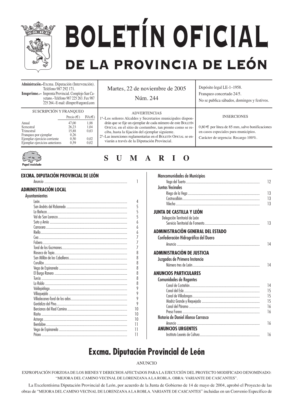 De La Provincia De León