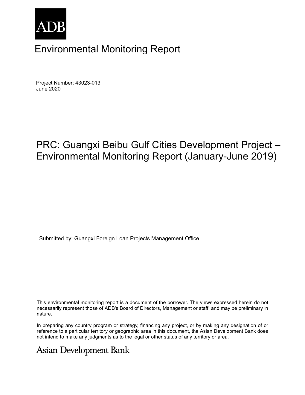 43023-013: Guangxi Beibu Gulf Cities Development Project