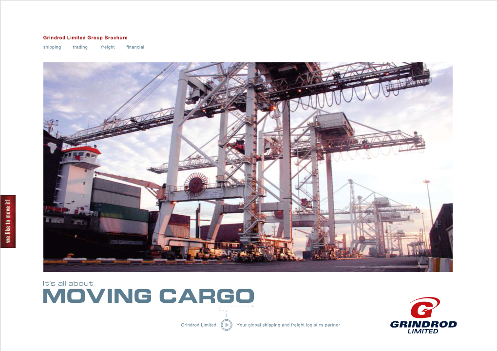 Grindrod Limited Group Brochure Shipping Trading Freight Financial