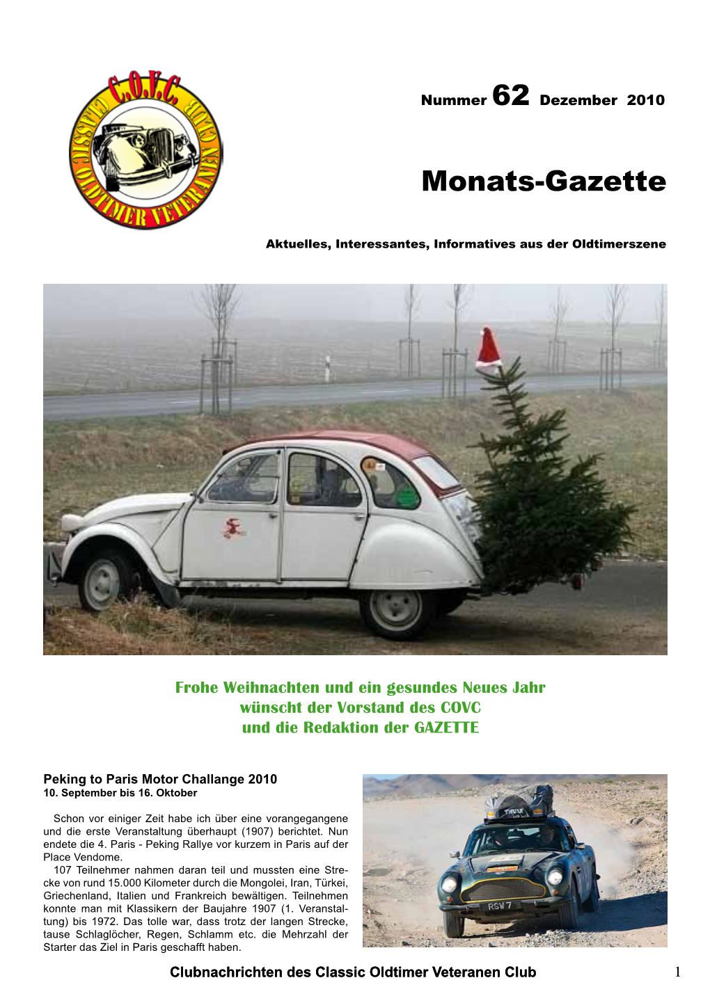Monats-Gazette