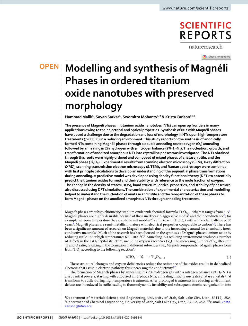 Modelling and Synthesis of Magnéli Phases in Ordered Titanium Oxide