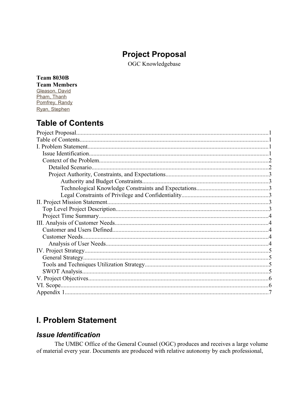 Project Proposal IFSM 669