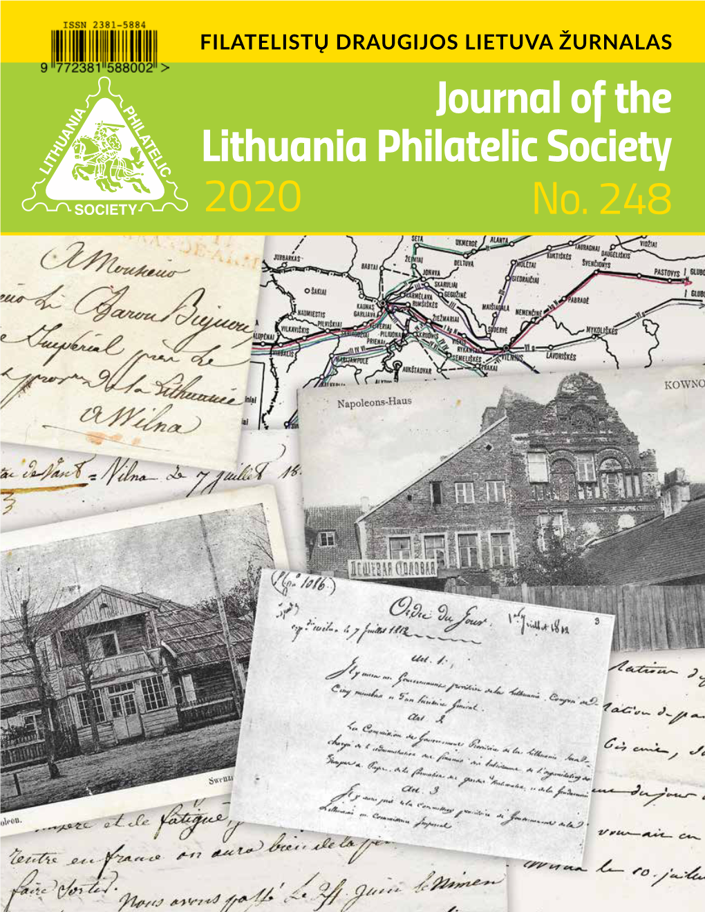 Journal of the Lithuania Philatelic Society No. 248 2020