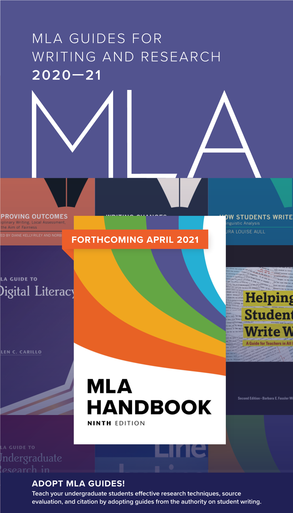 Mla Guides for Writing and Research 2020—21