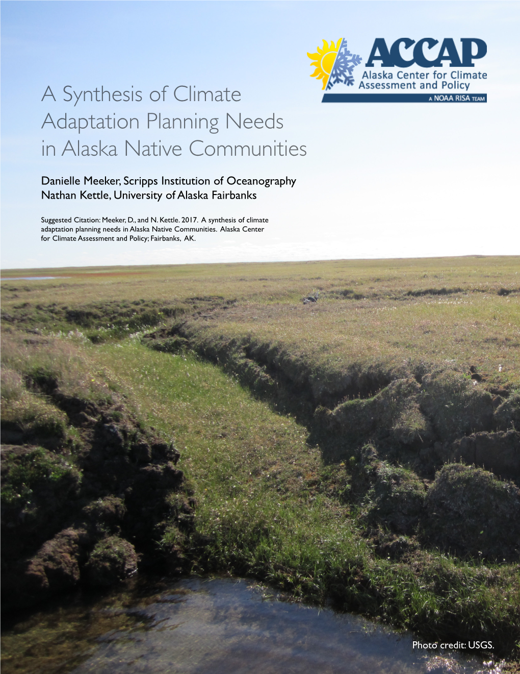 A Synthesis of Climate Adaptation Planning Needs in Alaska Native Communities