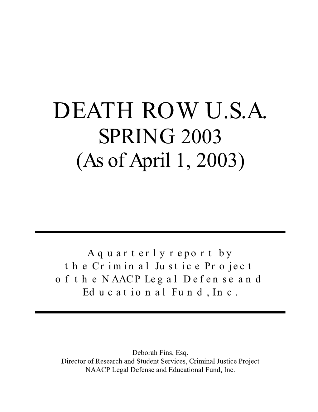 Death Row U.S.A