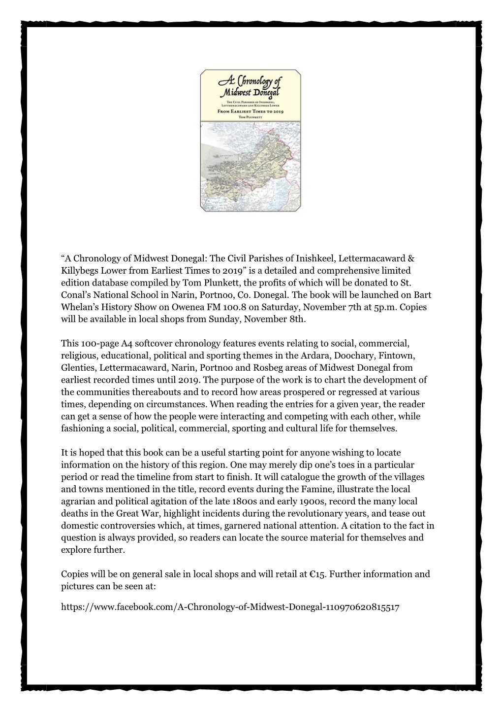 A Chronology of Midwest Donegal: the Civil Parishes of Inishkeel, Lettermacaward & Killybegs Lower from Earliest Times To