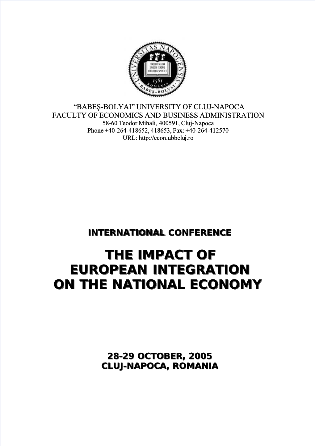 The Impact of European Integration on the National Environmental Quality