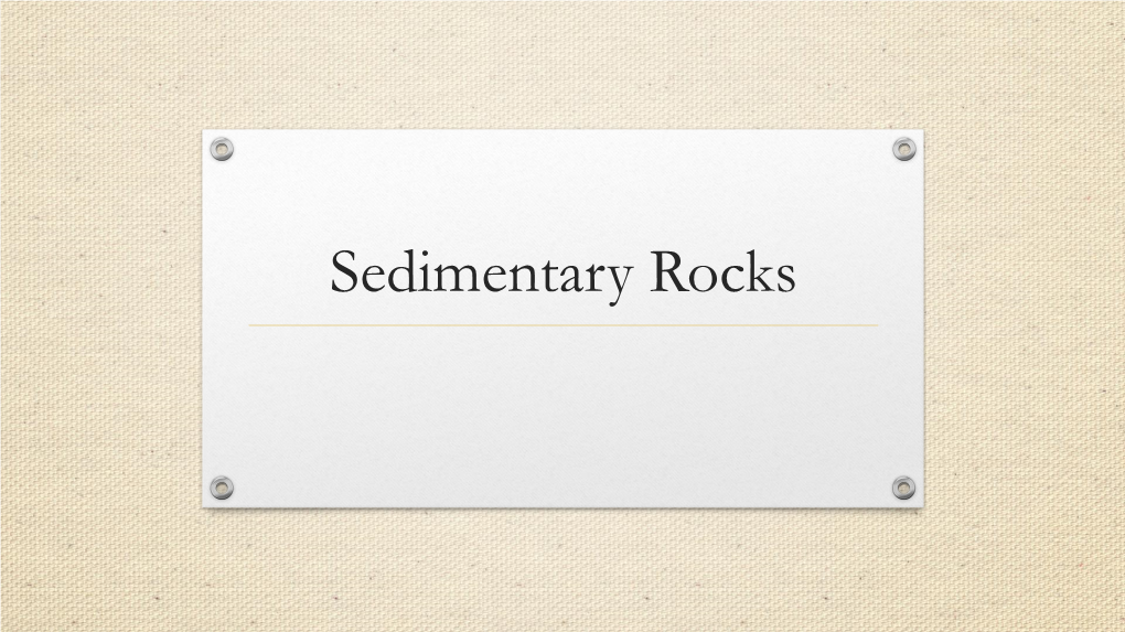 Sedimentary Rocks.Pdf