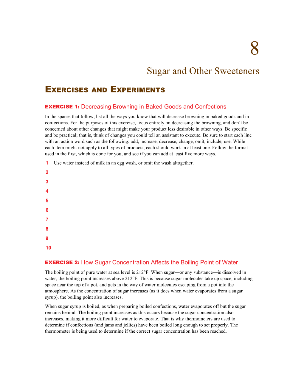 Sugar and Other Sweeteners