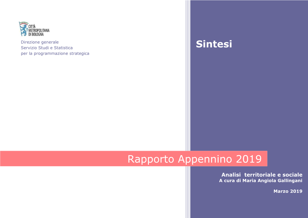 Rapporto Appennino 2019