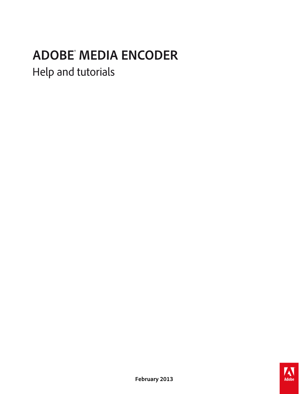 Adobe Media Encoder CS6