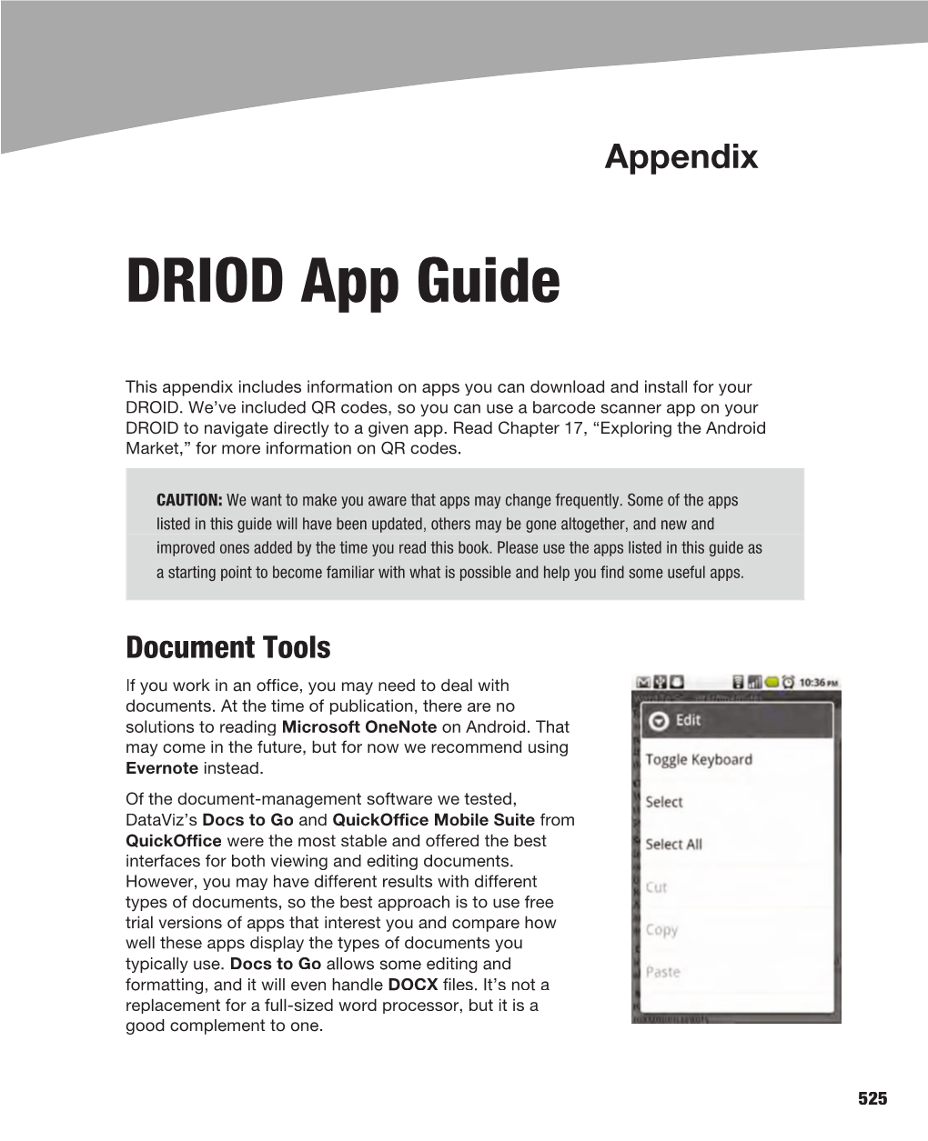 DRIOD App Guide