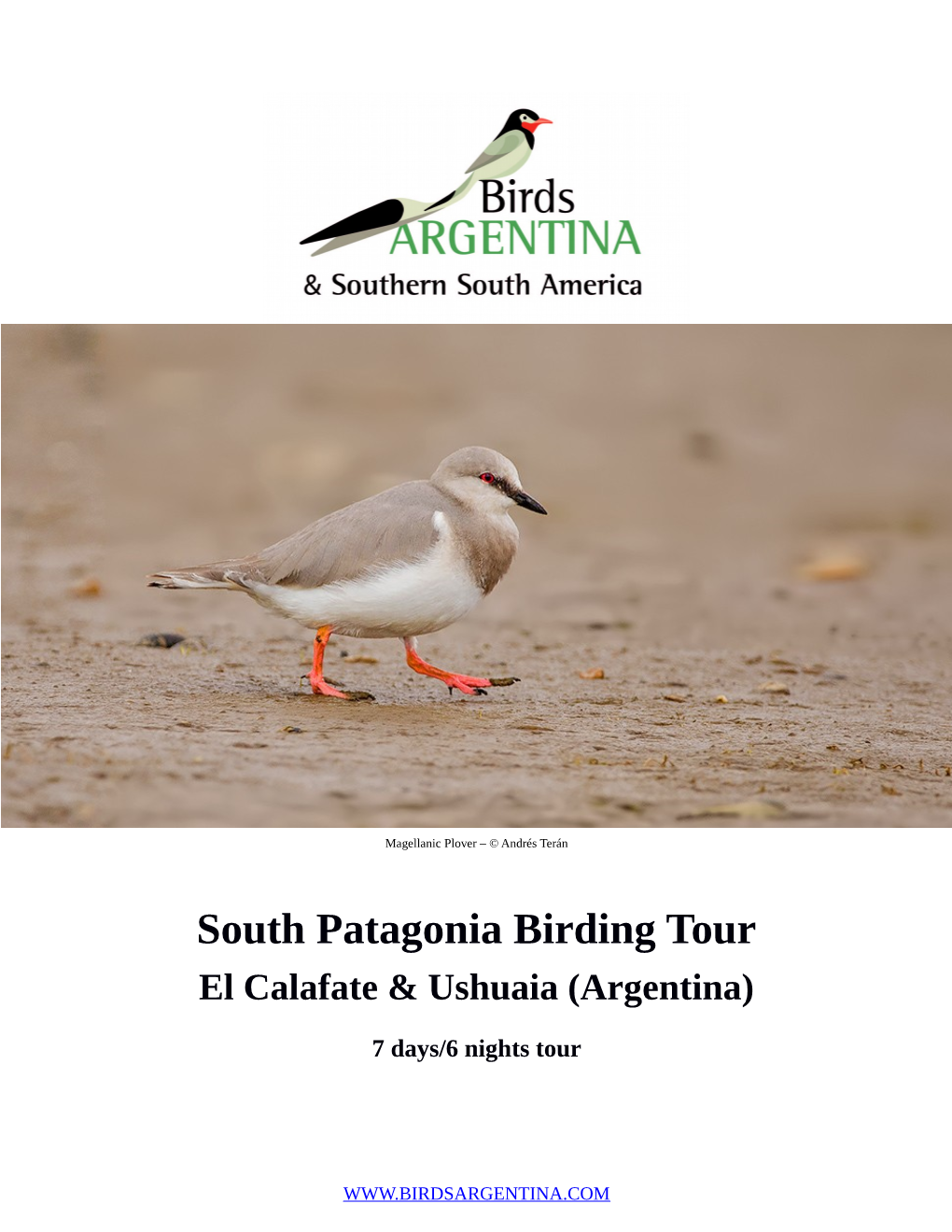 South Patagonia Birding Tour El Calafate & Ushuaia (Argentina)