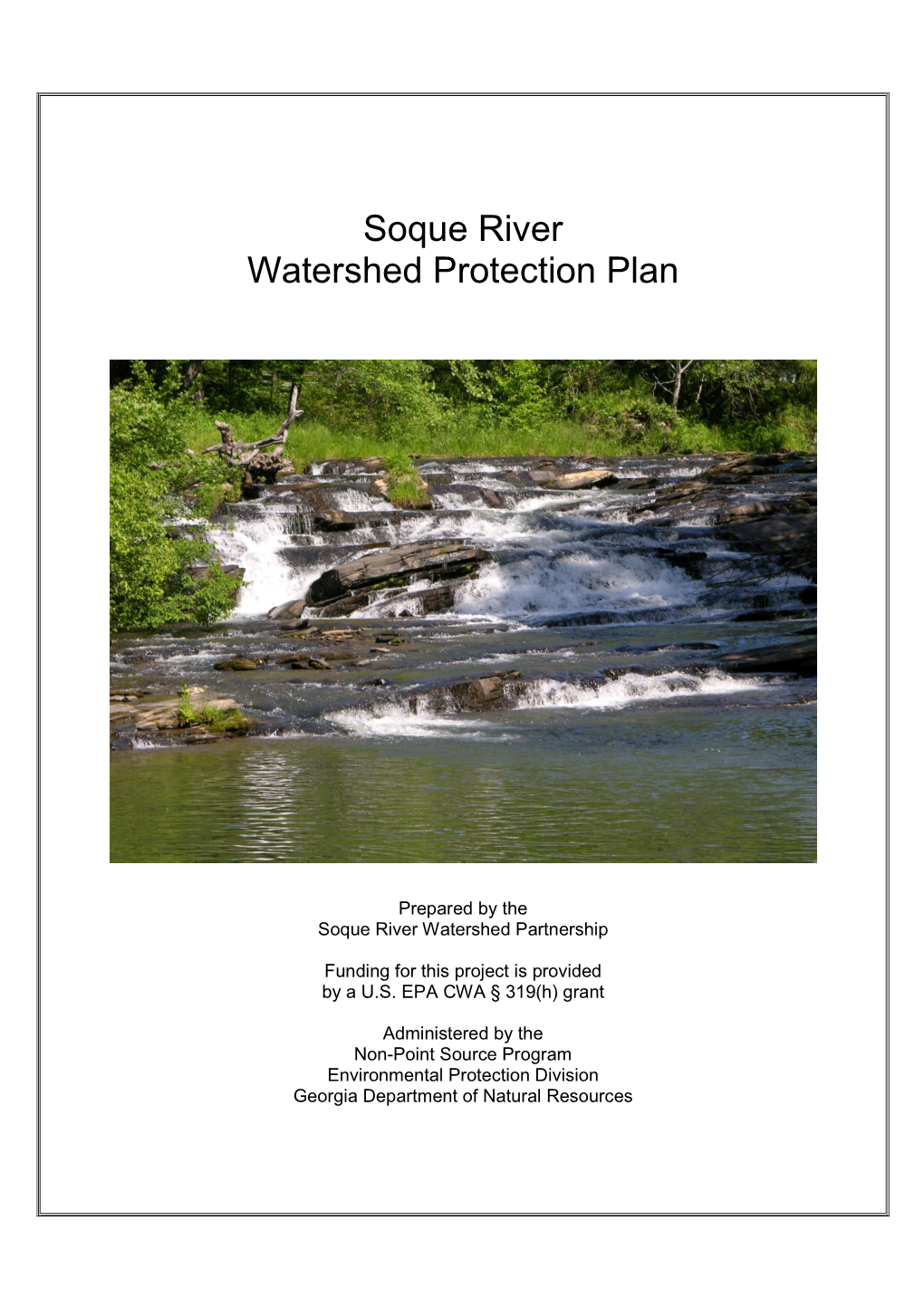 Soque River Watershed Protection Plan