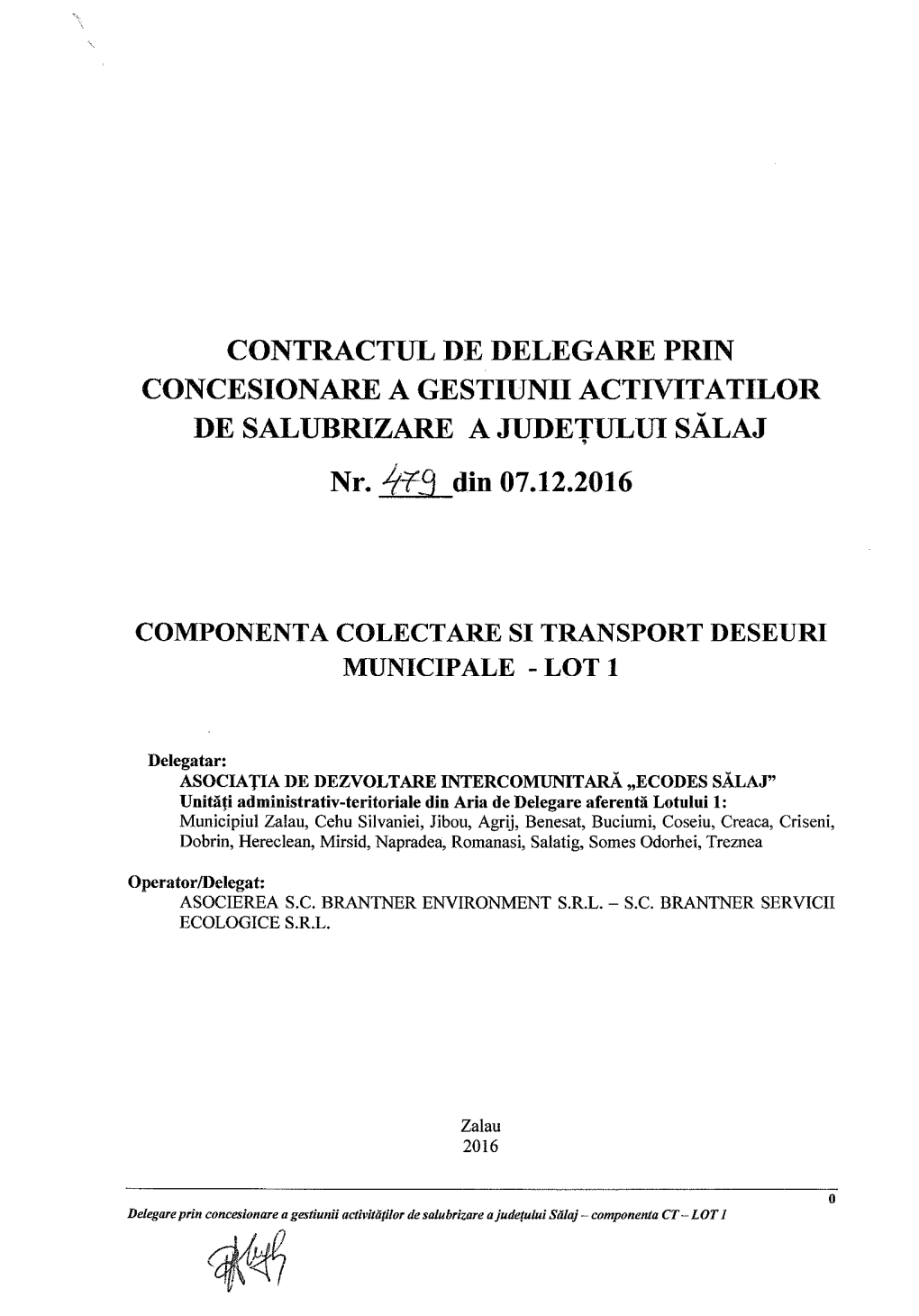 Contract Și Acte Adiționale