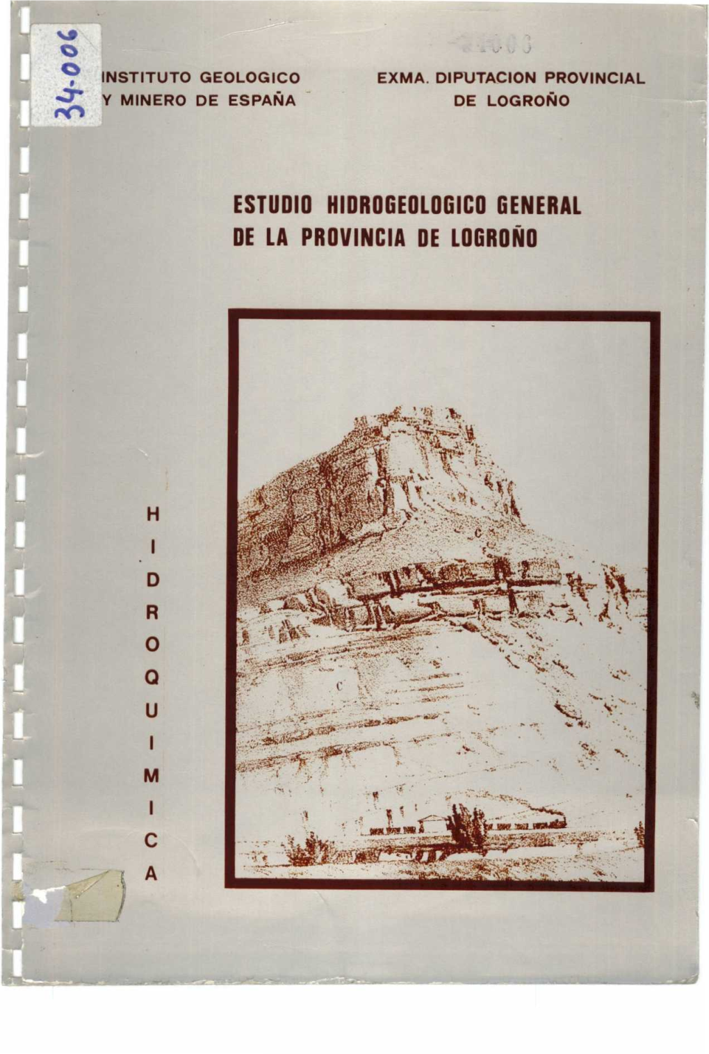 Estudio Hidrogeologico General De La Provincia De Logroño
