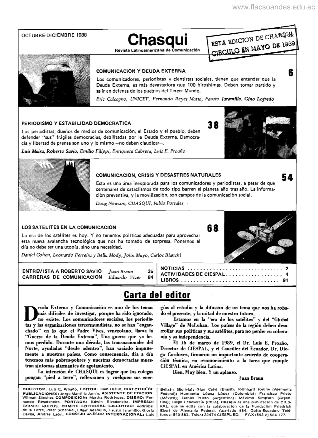 Chasqui Es'ra Edlel0n ILO in Malo DE1989 Espacios De Silencio Para Una Leitura Crítica Revista Latinoamericana De Comunicación