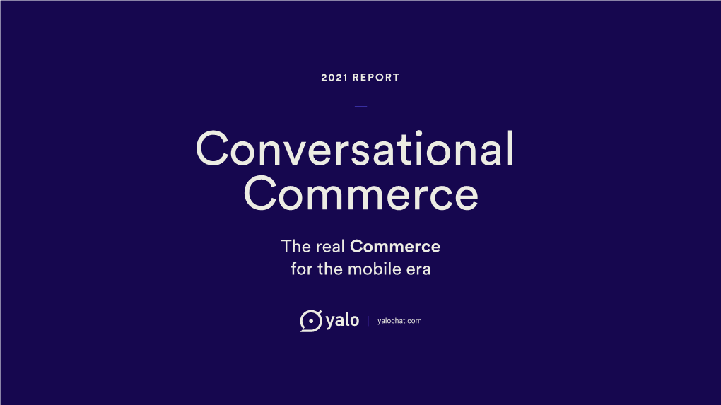 Report Conversational Commerce Yalo