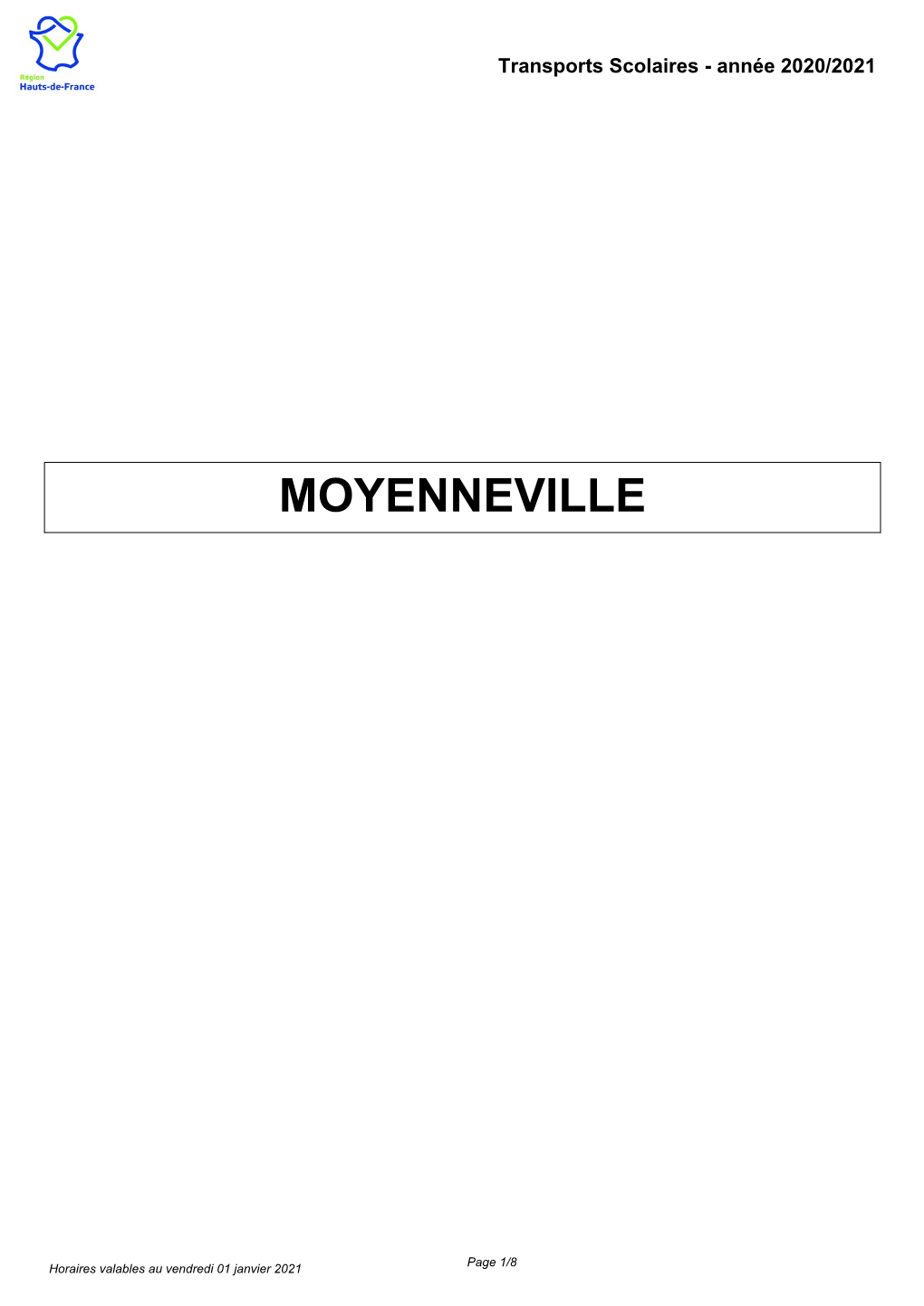 Commune De–MOYENNEVILLE