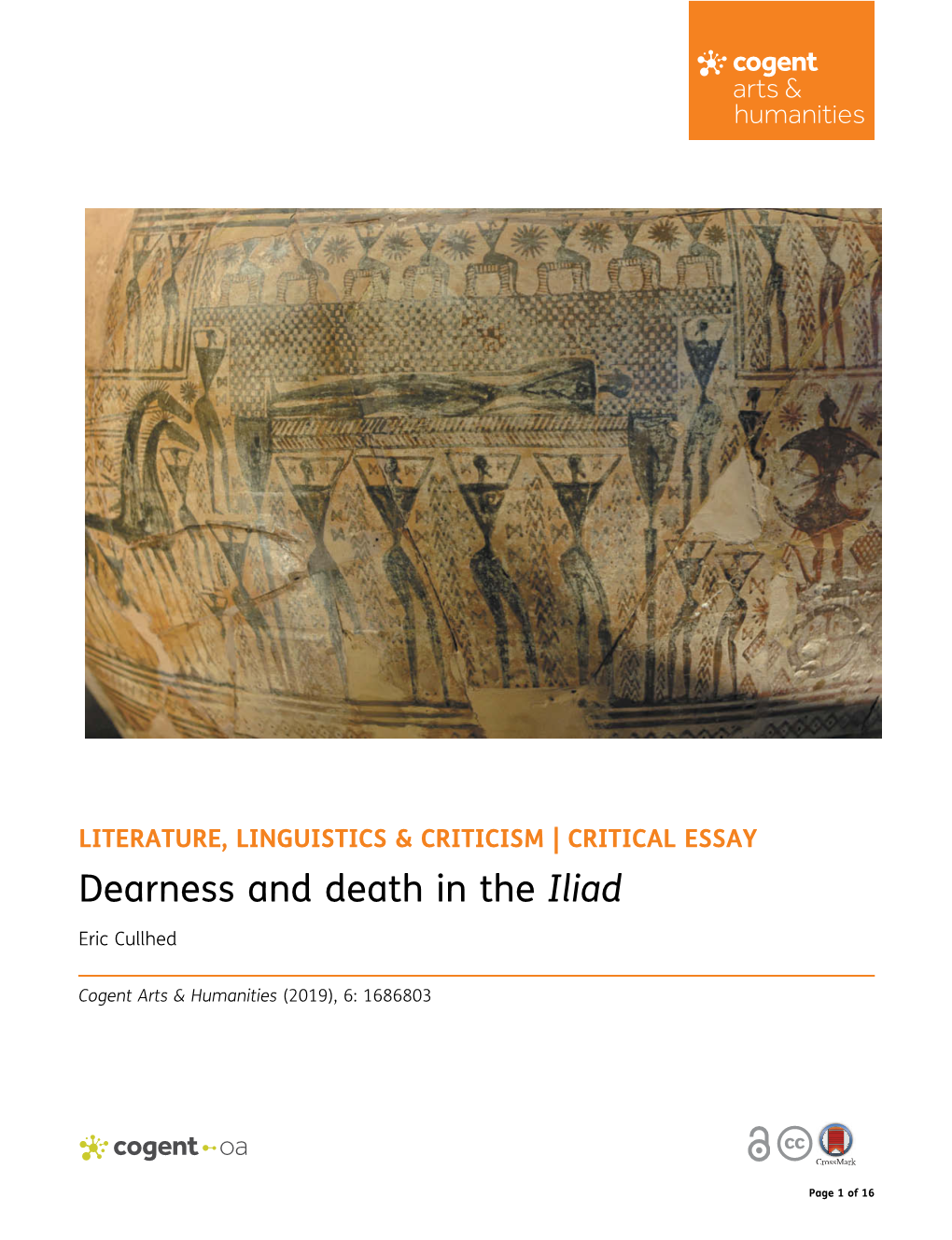 Dearness and Death in the Iliad