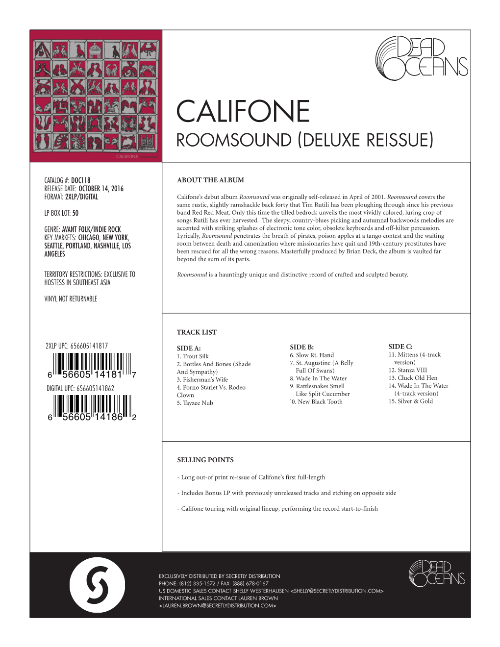 Califone Roomsound (Deluxe Reissue)