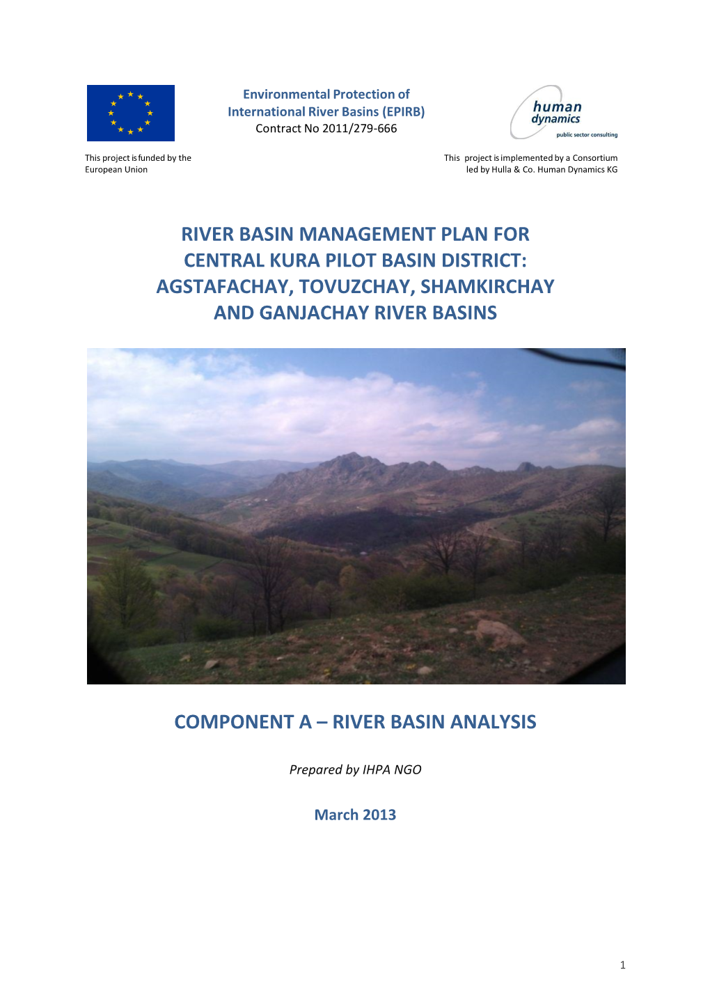 Agstafachay, Tovuzchay, Shamkirchay and Ganjachay River Basins