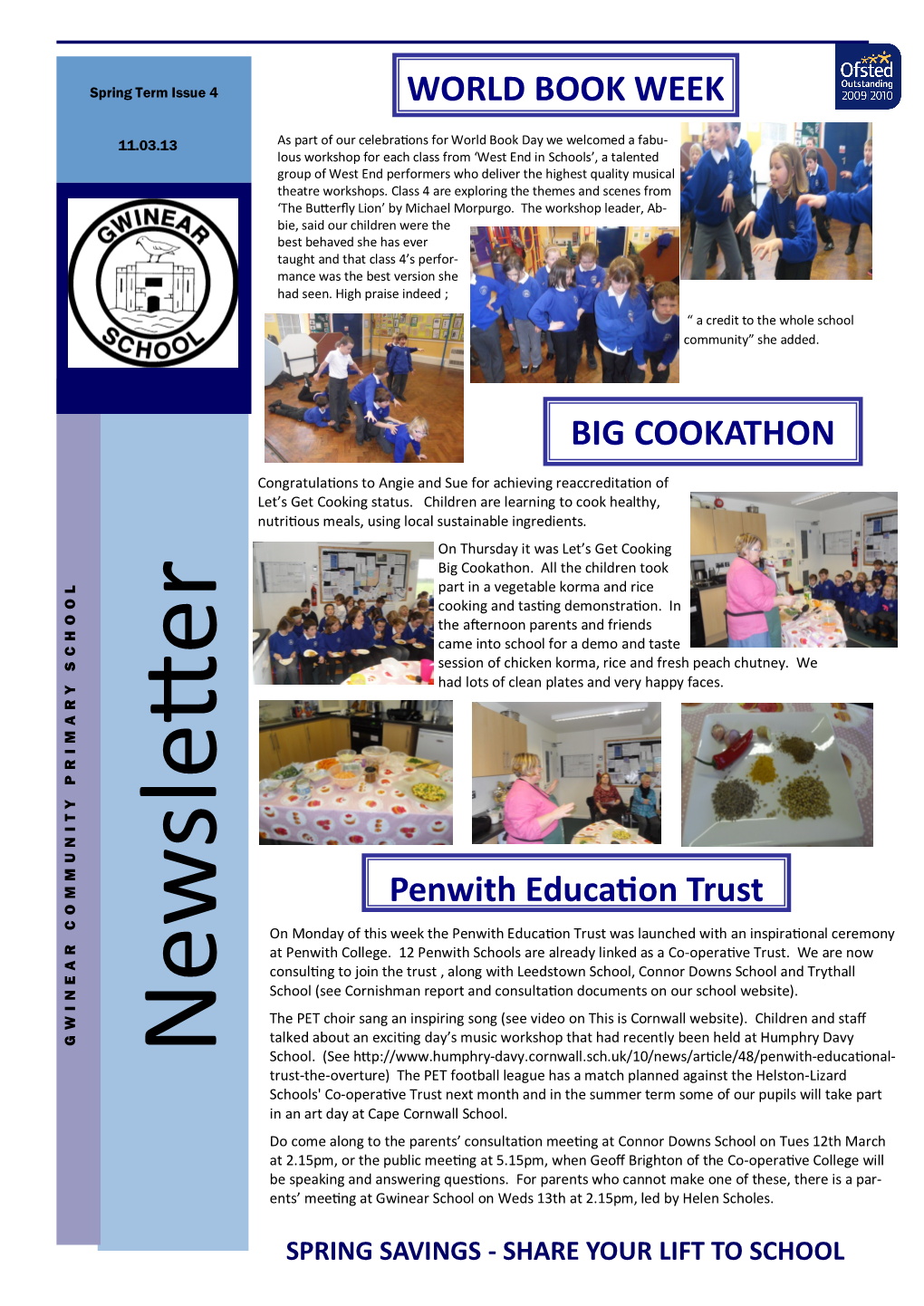 WORLD BOOK WEEK Penwith Education Trust BIG COOKATHON