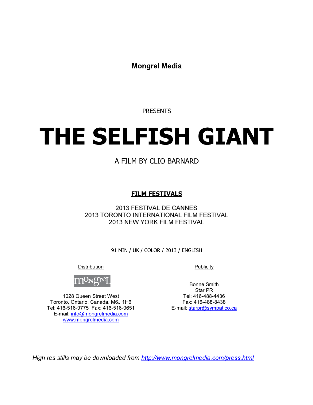 The Selfish Giant