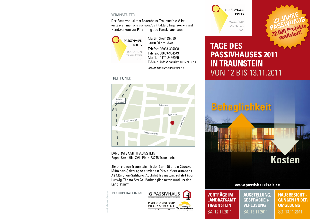 Tage Des Passivhauses 2011 in Traunstein Von 12 Bis 13.11